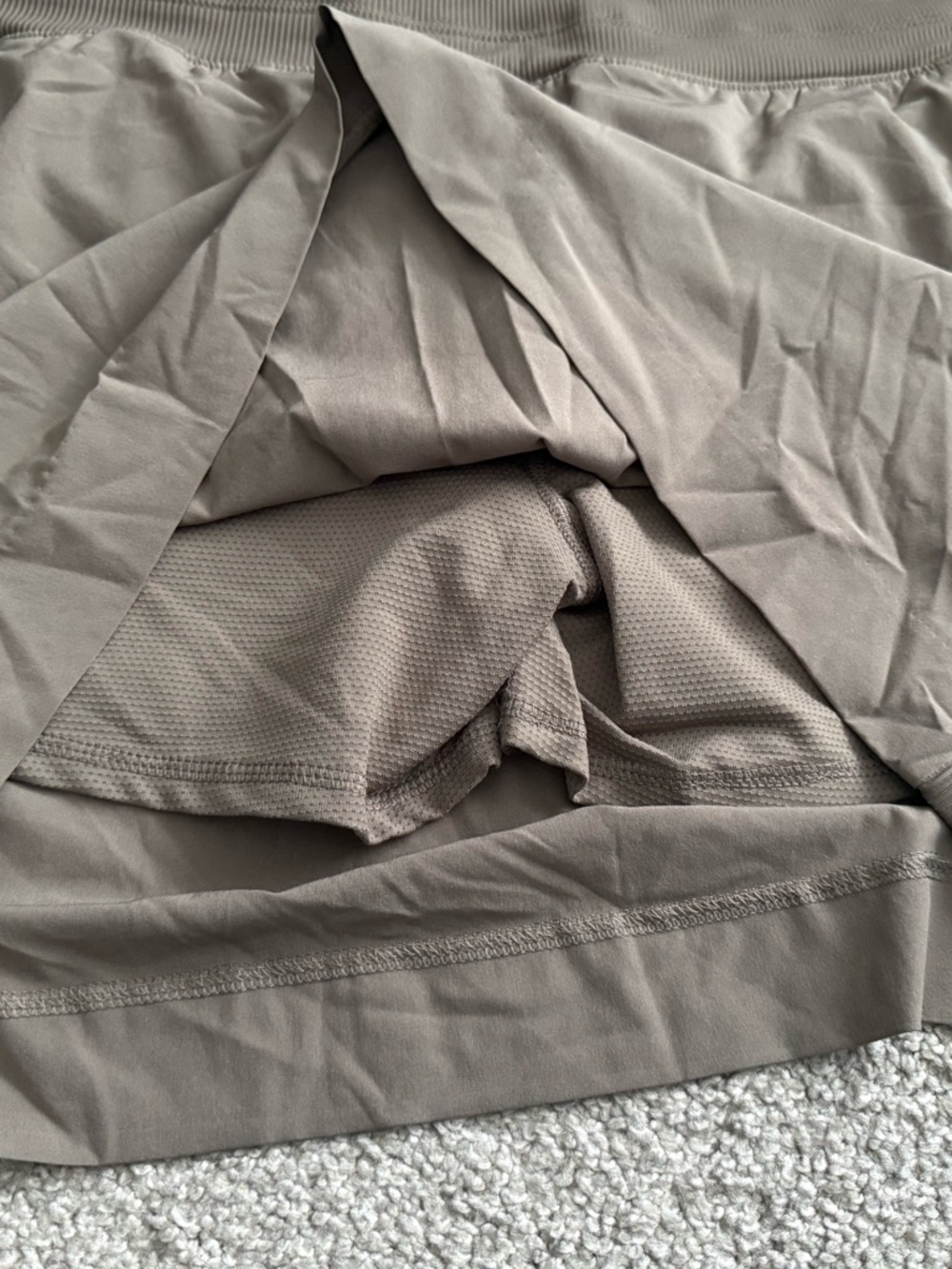 Members Mark Stretch Skort - Taupe - Picture 5 of 5
